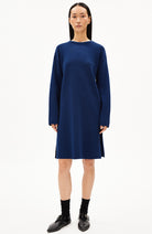 ARMEDANGELS Rosanniaas dress faded indigo in organic cotton for women | Sophie Stone