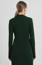 Dedicated Ryd rib top groen van biologisch katoen voor dames | Sophie Stone