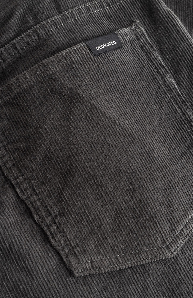 Dedicated Ryda broek corduroy grijs van GOTS 100% biologisch katoen vrouw | Sophie Stone