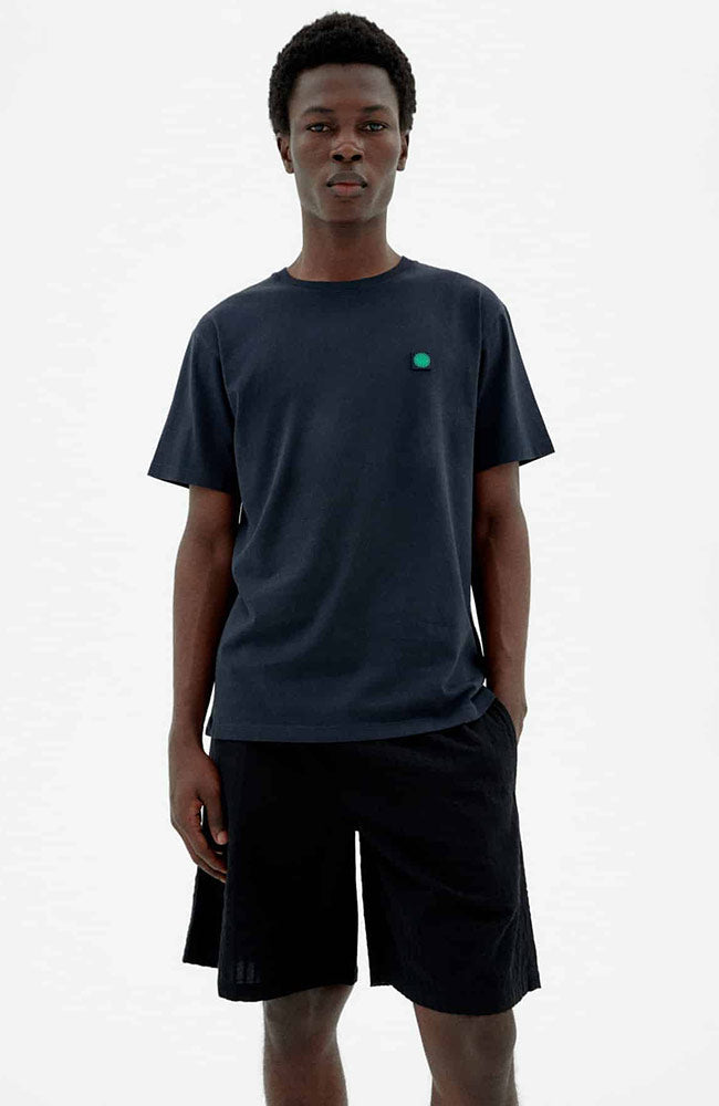 Thinking MU Sol t-shirt contrast navy from organic cotton for men | Sophie Stone