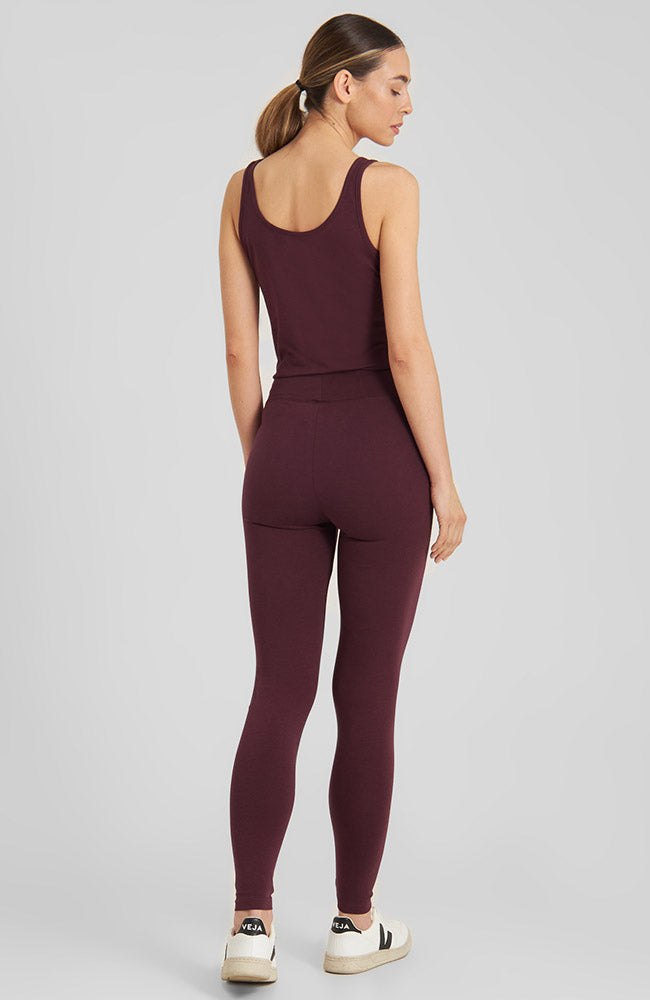 Dedicated Sanna legging rood van biologisch katoen dames | Sophie Stone
