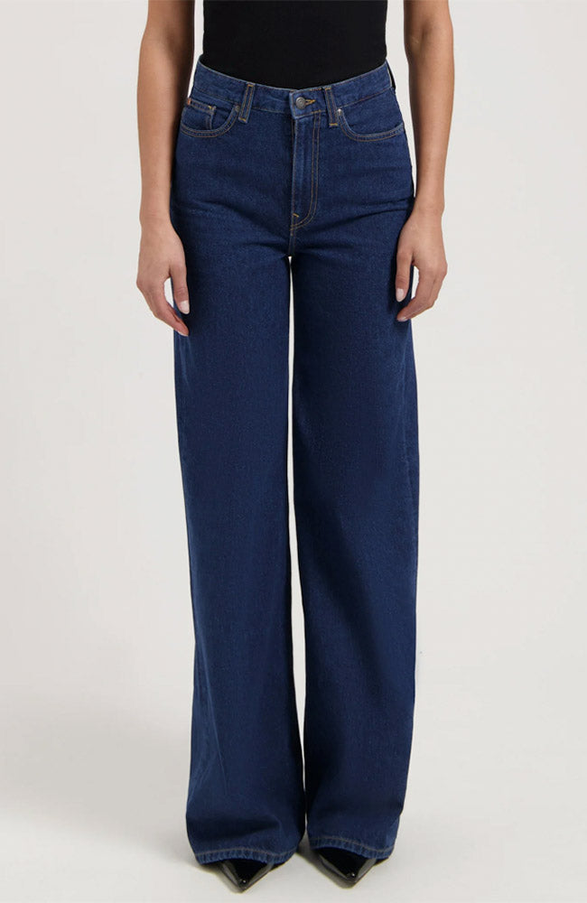 MUD Jeans Sara High Stone Indigo Wide Leg Baumwolle Damen | Sophie Stone
