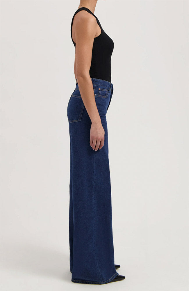 MUD Jeans Sara High Stone Indigo, weit geschnitten, Baumwolle, Damen | Sophie Stone