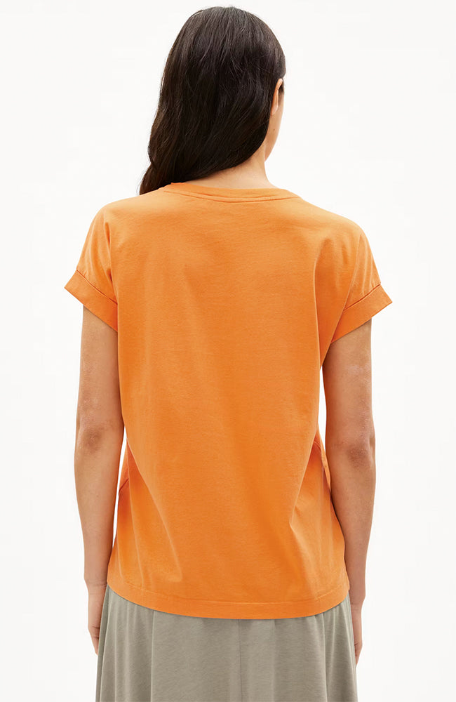 ARMEDANGELS Idaara light tangerine organic cotton ladies | Sophie Stone