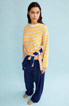 ARMEDANGELS Frankaa stripe light tangerine organic cotton ladies | Sophie Stone