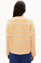 ARMEDANGELS Frankaa stripe light tangerine organic cotton | Sophie Stone