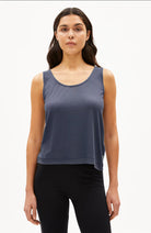 ARMEDANGELS Minaami top moonlight gray in lyocell and organic cotton ladies | Sophie Stone