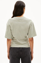 ARMEDANGELS hersiliaa shirt sea green from organic cotton ladies | Sophie Stone