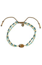 A Beautiful Story Shining tijgeroog armband glaskralen dames | Sophie Stone