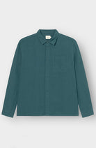 Dedicated Rute Linen Shirt, Green, Men's | Sophie Stone