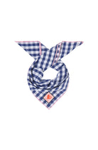 Lanius sjaaltje vichy geruit blauw wit gemaakt van biologisch katoen voor dames | Sophie Stone