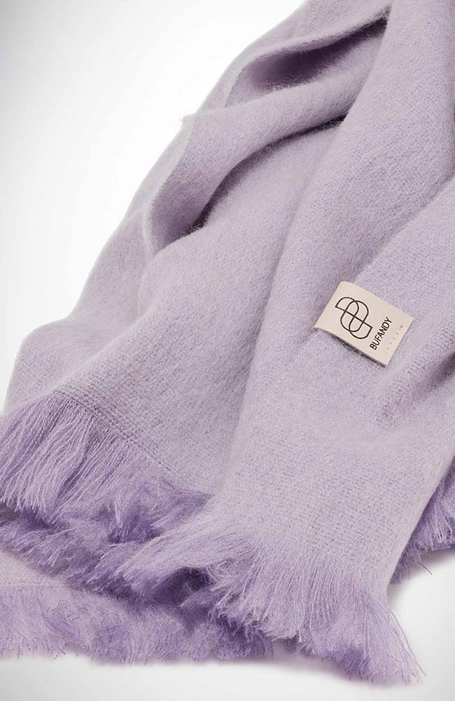 Bufandy Lavender Frost ­Brushed Solid sjaal van Alpaca | Sophie Stone