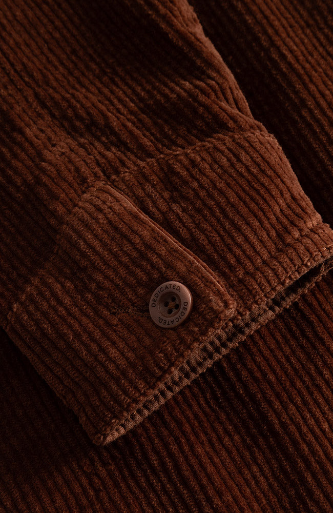 Dedicated Stiby jasje corduroy bruin van 100% GOTS bio katoen dames | Sophie Stone