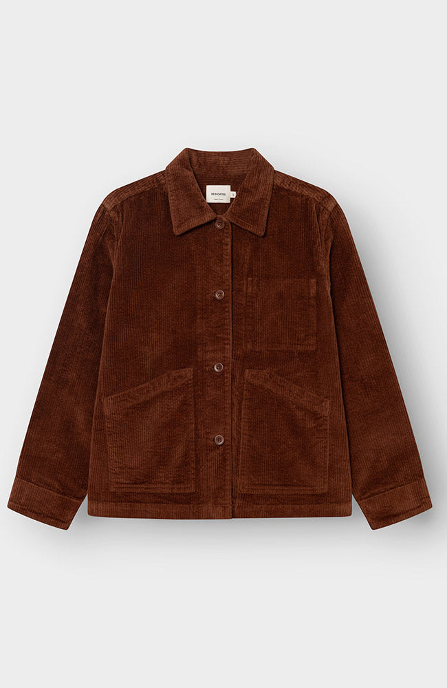 Dedicated Stiby jack corduroy cappuccino bruin van 100% GOTS bio katoen vrouw | Sophie Stone