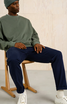 Dedicated Chinos Sund navy pants organic cotton men's | Sophie Stone