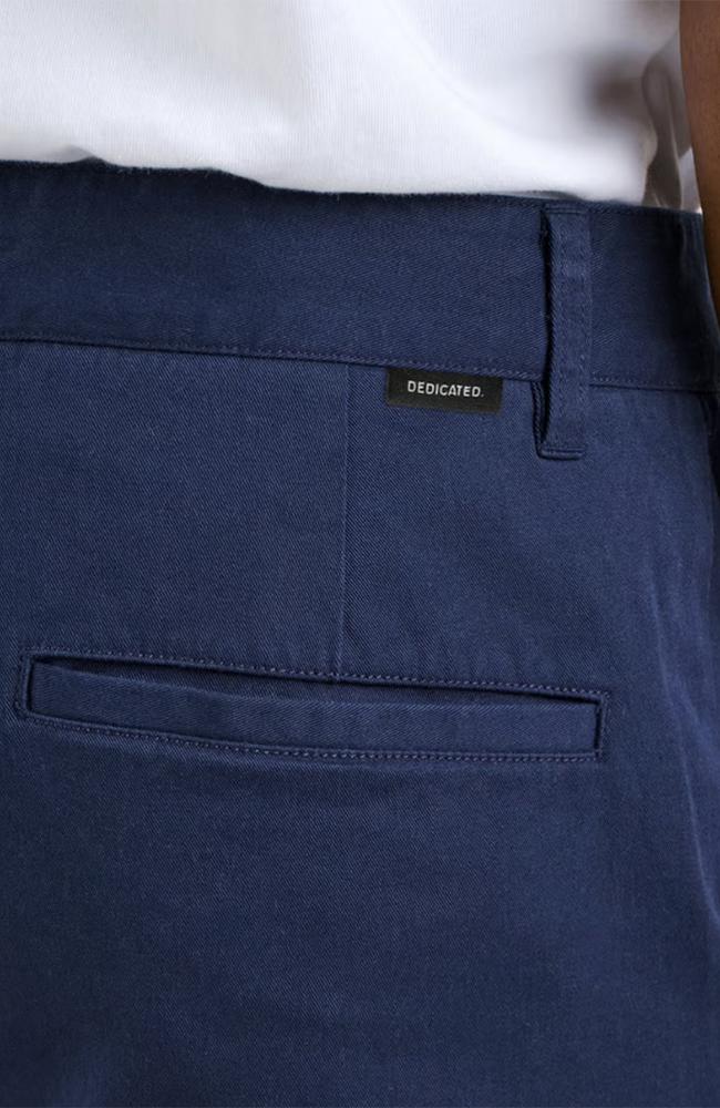Dedicated Chinos Sund pants blue organic cotton men | Sophie Stone