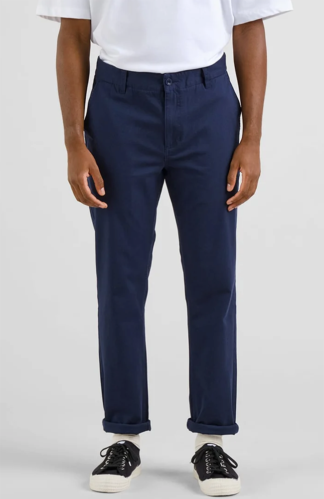 Dedicated Chinos Sund navy pants GOTS organic cotton men's | Sophie Stone