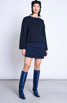 JAN N JUNE trui Williamsburg blauw 100% GOTS bio katoen voor dames | Sophie Stone 