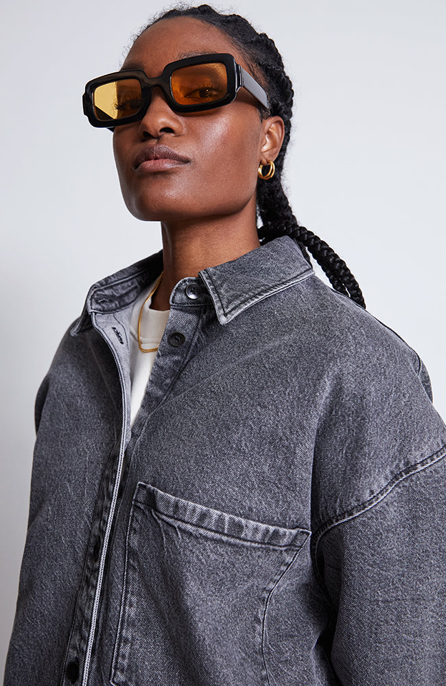 JAN 'N JUNE Solace denim shirt gray for women | Sophie Stone