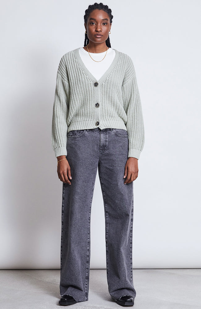 JAN 'N JUNE Sunny jeans light gray in organic cotton | Sophie Stone