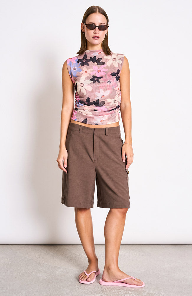 JAN N JUNE Laguna top wild bloom gerecycled polyester vrouwen | Sophie Stone