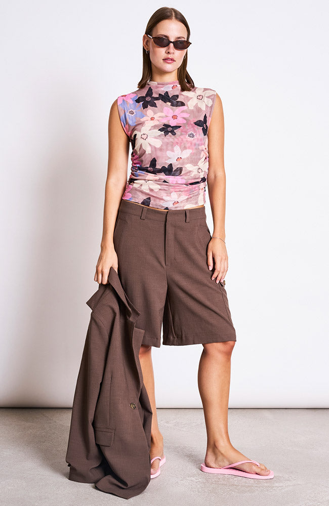 JAN N JUNE Laguna top wild bloom gerecycled polyester vrouw | Sophie Stone