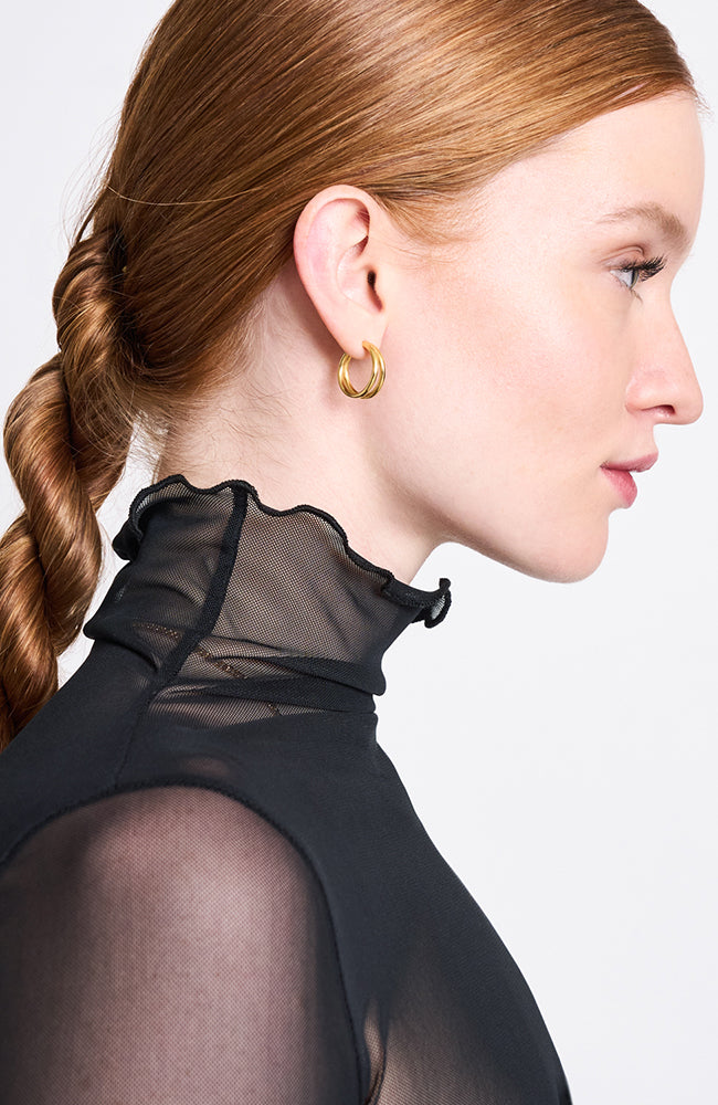 JAN 'N JUNE Pluie turtleneck mesh in recycled material | Sophie Stone