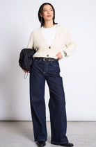 JAN N JUNE Lena gebreid vest off-white 100% bio katoen vrouw | Sophie Stone
