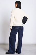 JAN N JUNE Lena gebreid vest off-white 100% bio katoen voor vrouwen | Sophie Stone
