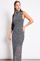 JAN 'N JUNE Culex Maxi Dress, Zebra Black, Made from Recycled Polyester, Women's | Sophie Stone 