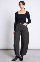 JAN 'N JUNE Fria top zwart van 96% lyocell TENCEL voor vrouwen | Sophie Stone
