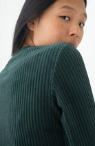 TWOTHIRDS Eparses sweater dark green van o.a. 76% bio katoen vrouw | Sophie Stone