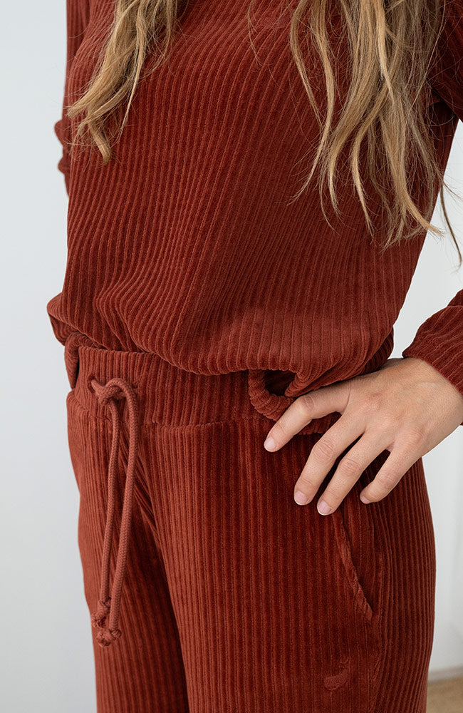 TWOTHIRDS Eparses sweater wine van o.a. 76% bio katoen dames | Sophie Stone