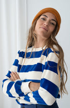 TWOTHIRDS Hawi longlseeve ultramarine Stripes 100% biologisch katoen dames | Sophie Stone