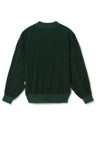 TWOTHIRDS Binz velvet sweater dark green 100% biologisch katoen vrouw | Sophie Stone