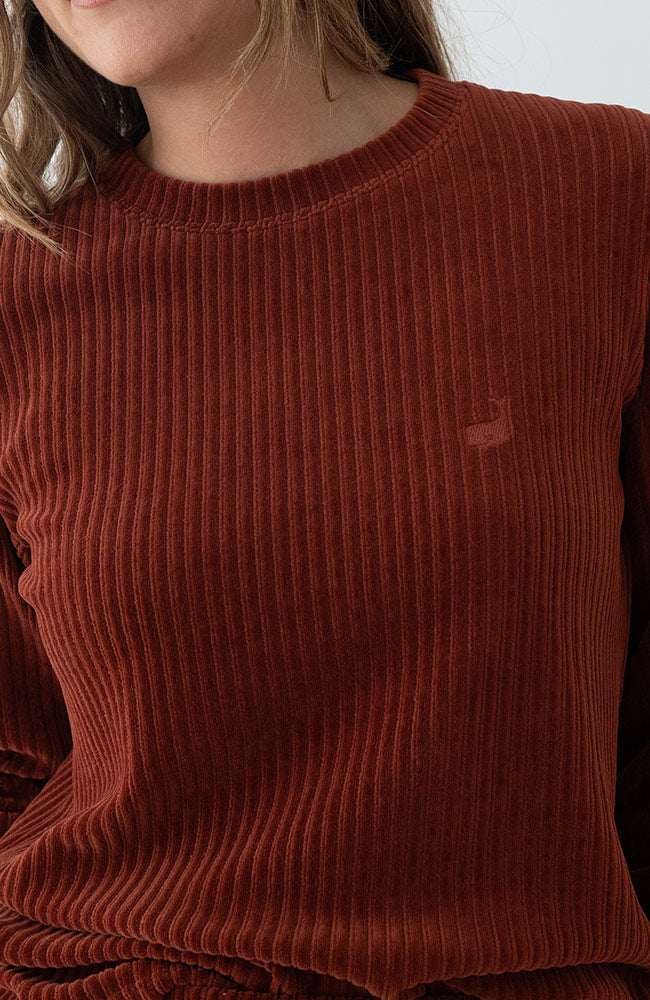 TWOTHIRDS Eparses sweater wine van o.a. 76% biologisch katoen dames | Sophie Stone
