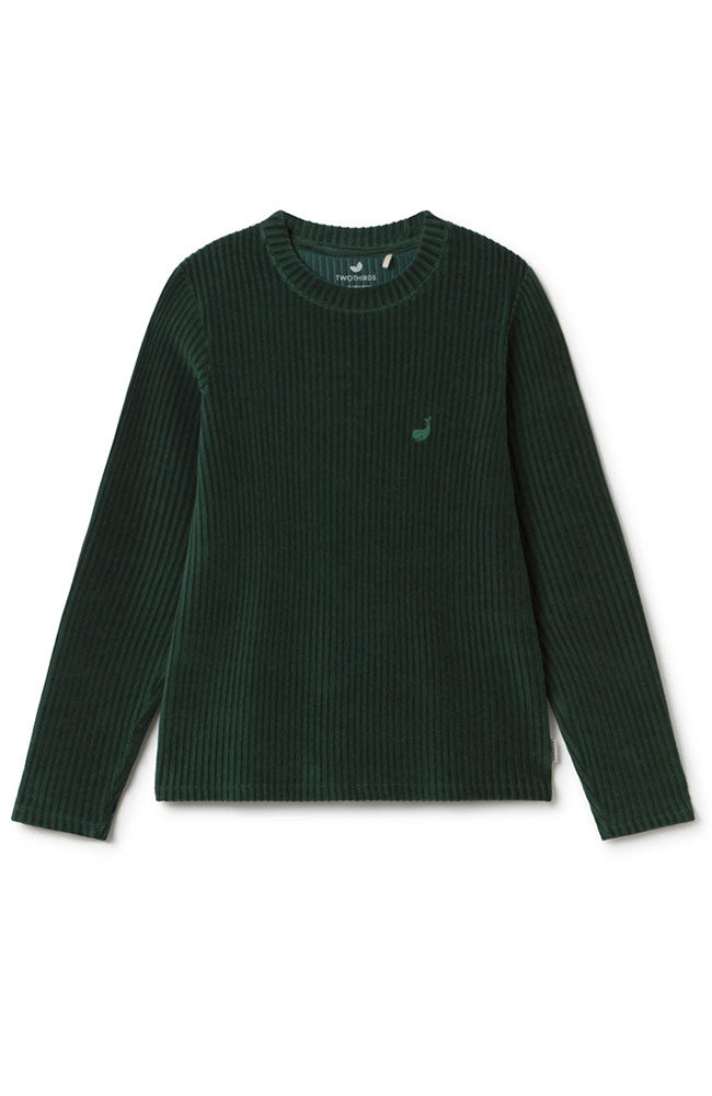 TWOTHIRDS Eparses sweater groen van o.a. 76% bio katoen dames | Sophie Stone