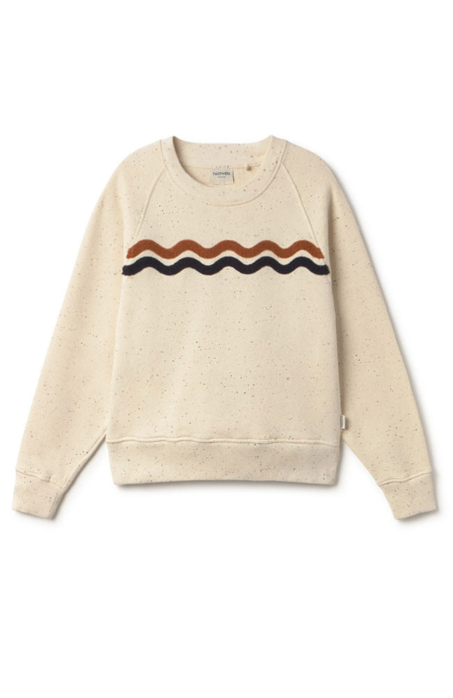 TWOTHIRDS fassol sweater ecru neps 100% bio katoen vrouw | Sophie Stone