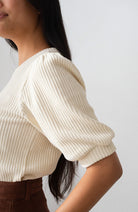 TWOTHIRDS Horst velvet shirt wit van o.a. 76% bio katoen dames | Sophie Stone