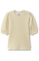 TWOTHIRDS Horst velvet shirt wit van o.a. 76% bio katoen vrouw | Sophie Stone