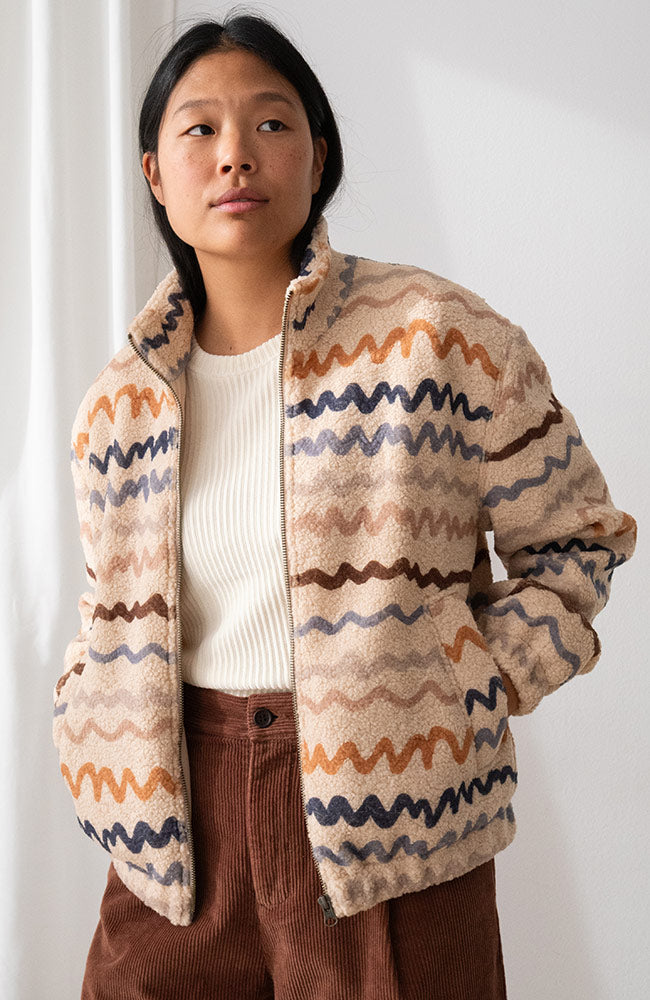 TWOTHIRDS Keem printed jack 100% gerecycled polyester dames | Sophie Stone