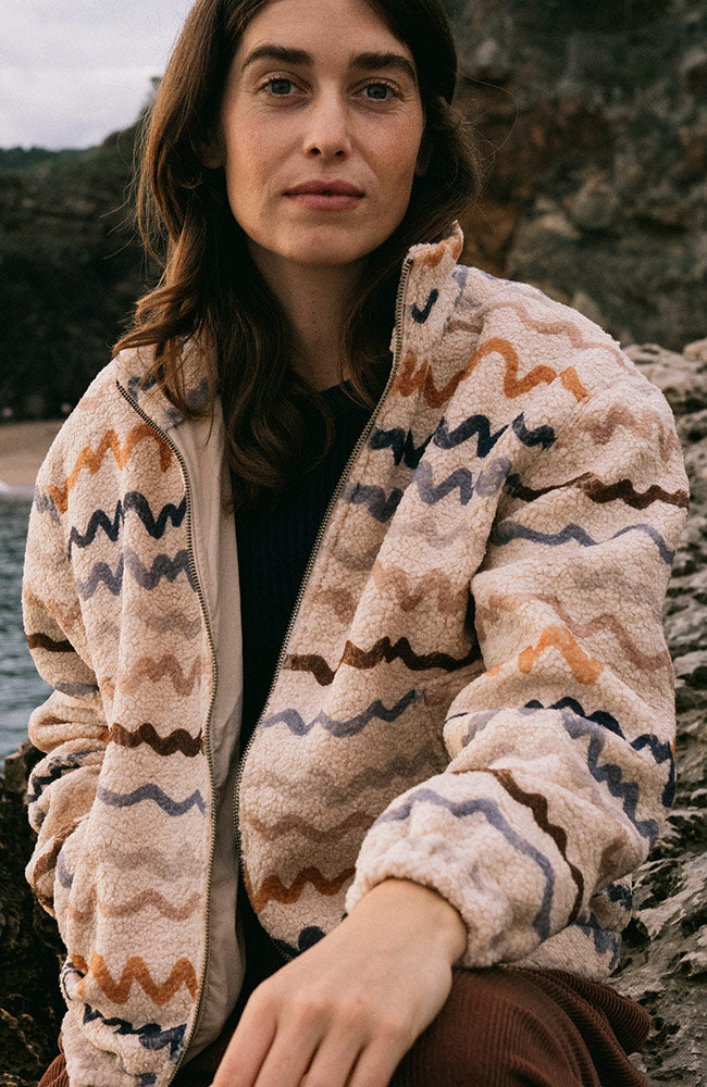 TWOTHIRDS Keem printed jack 100% gerecycled polyester vrouw | Sophie Stone