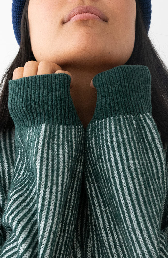 TWOTHIRDS Murvagh trui green van o.a. 45% wol dames | Sophie Stone