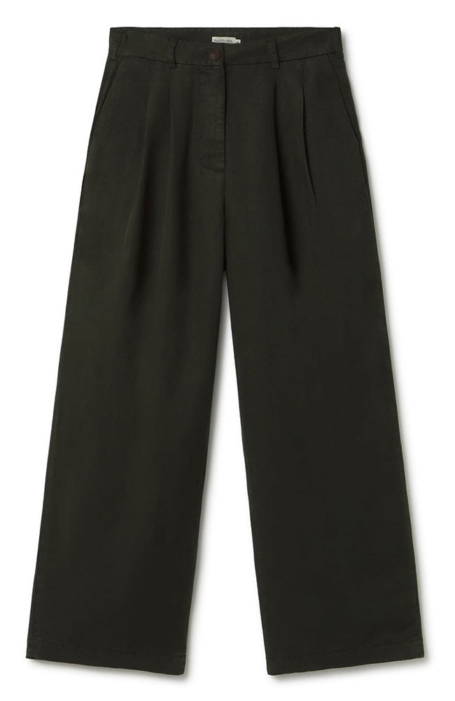 TWOTHIRDS Mesquida broek dark green 100% TENCEL™ Lyocell dames | Sophie Stone