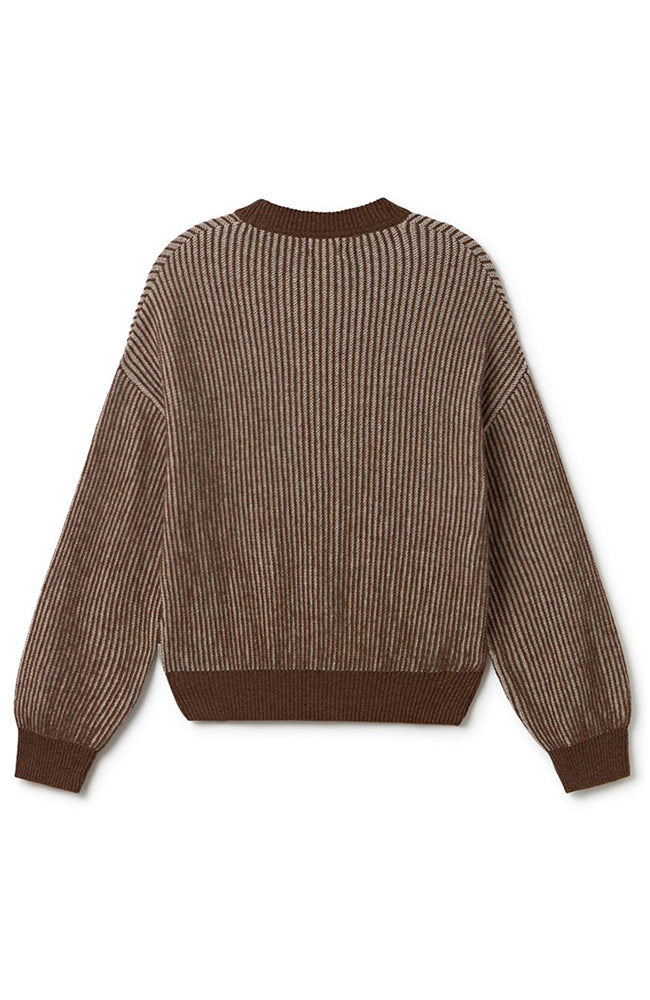 TWOTHIRDS Murvagh trui bruin van o.a. 45% wool dames | Sophie Stone