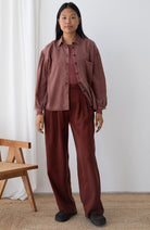 TWOTHIRDS Recco blouse wine van 100% TENCEL™ Lyocell dames | Sophie Stone