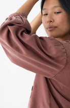 TWOTHIRDS Recco blouse wine van 100% TENCEL™ Lyocell dames | Sophie Stone