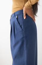 TWOTHIRDS Sandhamn broek naval blue 100% biologisch katoen dames | Sophie Stone