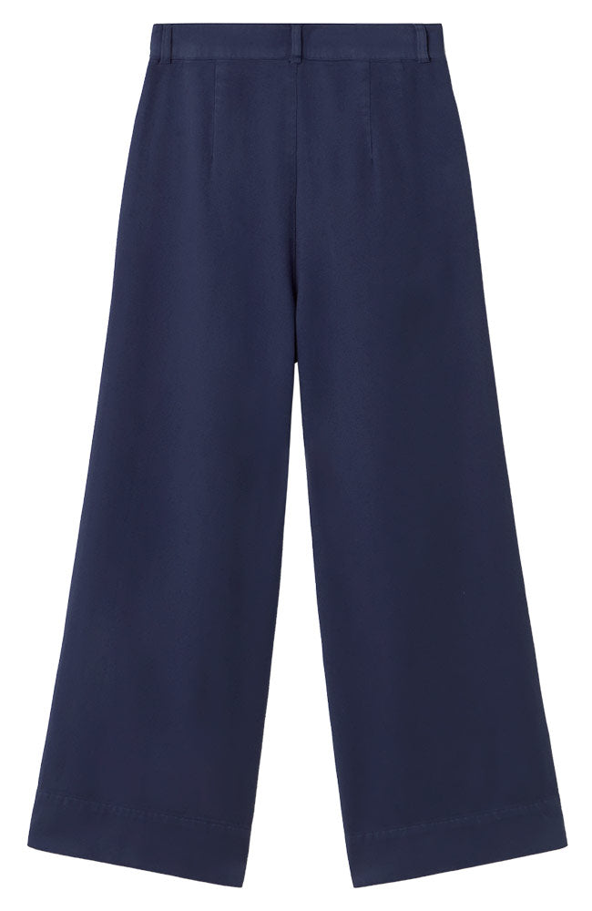 TWOTHIRDS Sandhamn broek blauw 100% biologisch katoen dames | Sophie Stone