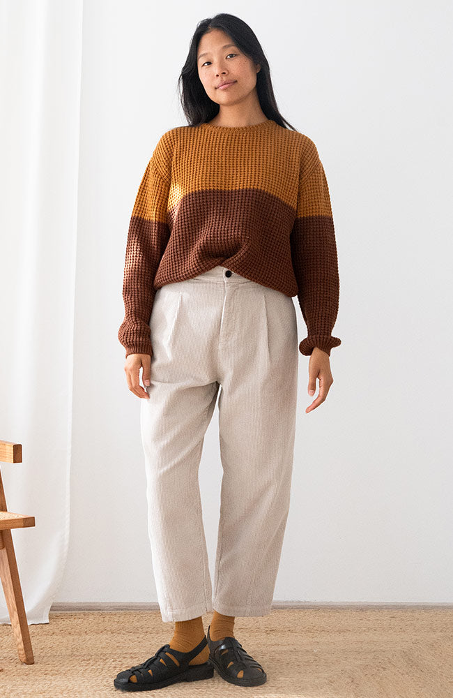TWOTHIRDS Teresa trui terracotta van o.a. 30% gerecycled wol dames | Sophie Stone
